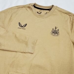 Castore x Newcastle United F.C. Tan Tech Fleece Sweatshirt Mens Medium